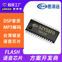 SZY528F0  MP3解码芯片  可外挂FLASH芯片  20IO  常规封装尺寸芯