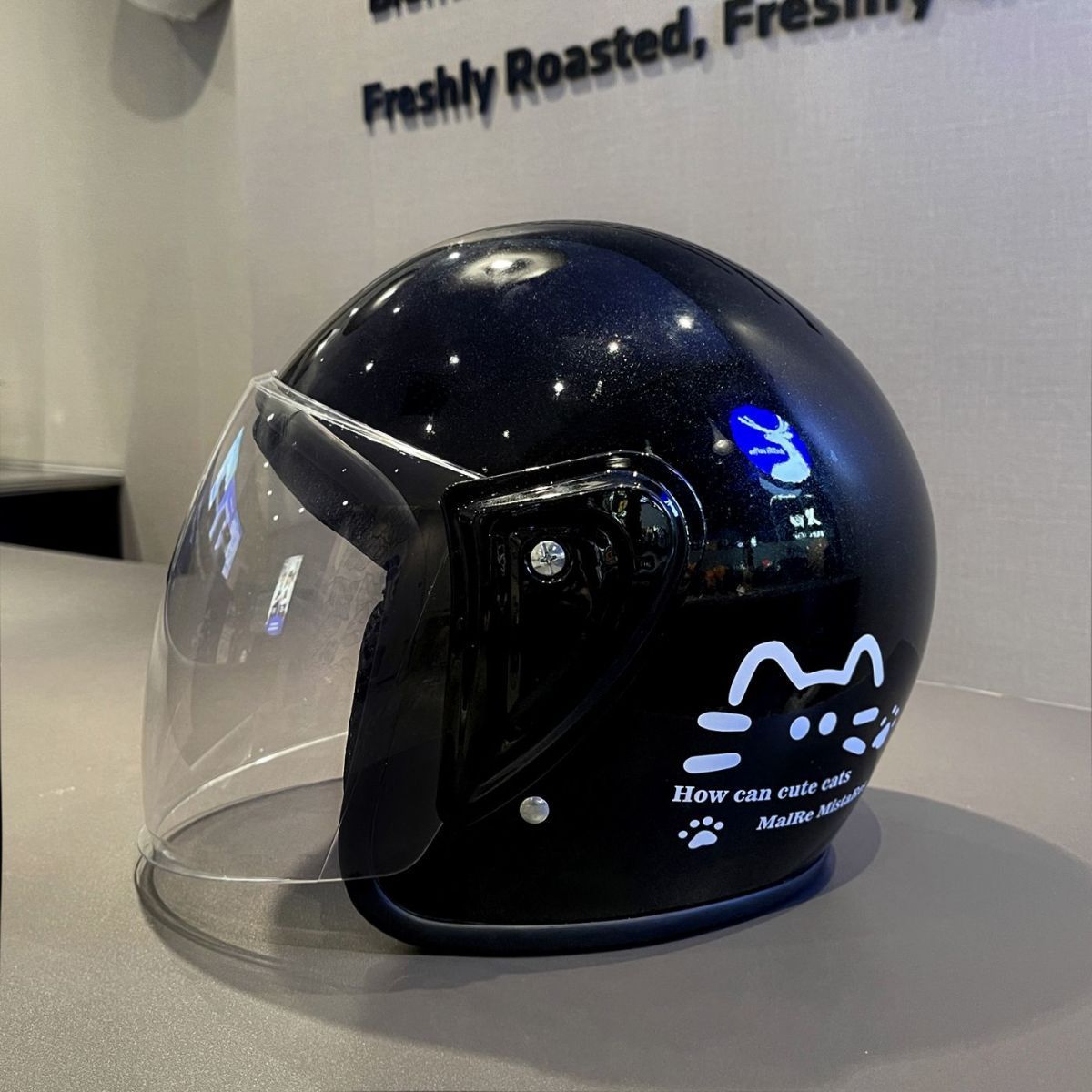 Winter Electric Motorcycle Helmet 3C Certified Cat Ear