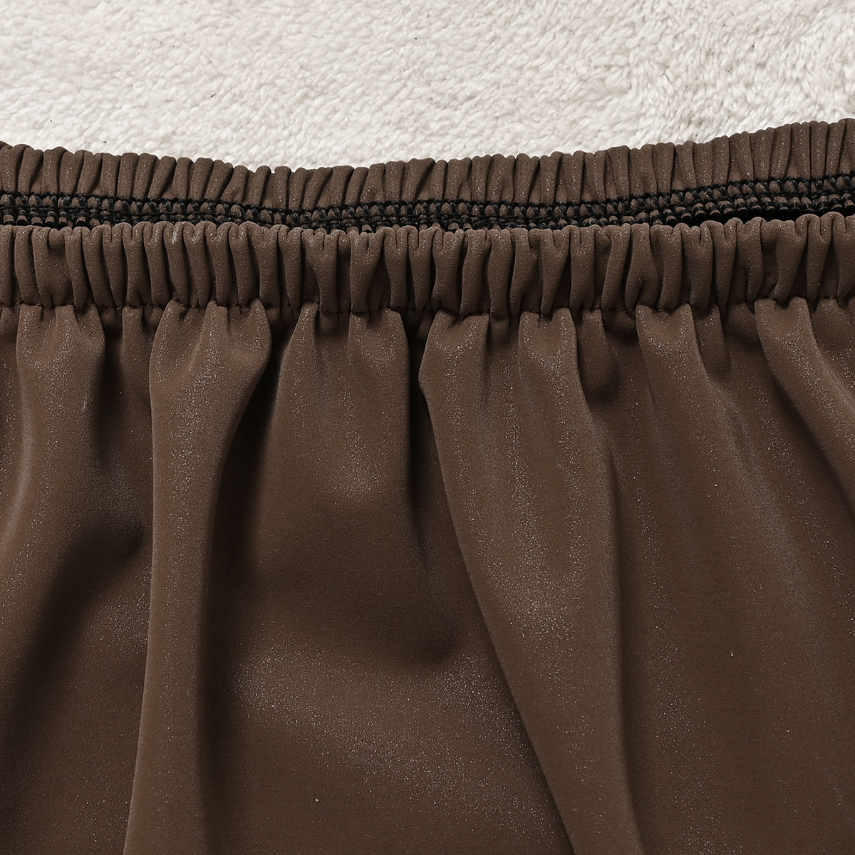 Amazon transfronterizo color sólido elástico brillante cubierta de taburete redondo cubierta de barbería general cubierta de taburete redondo cubierta de silla cubierta