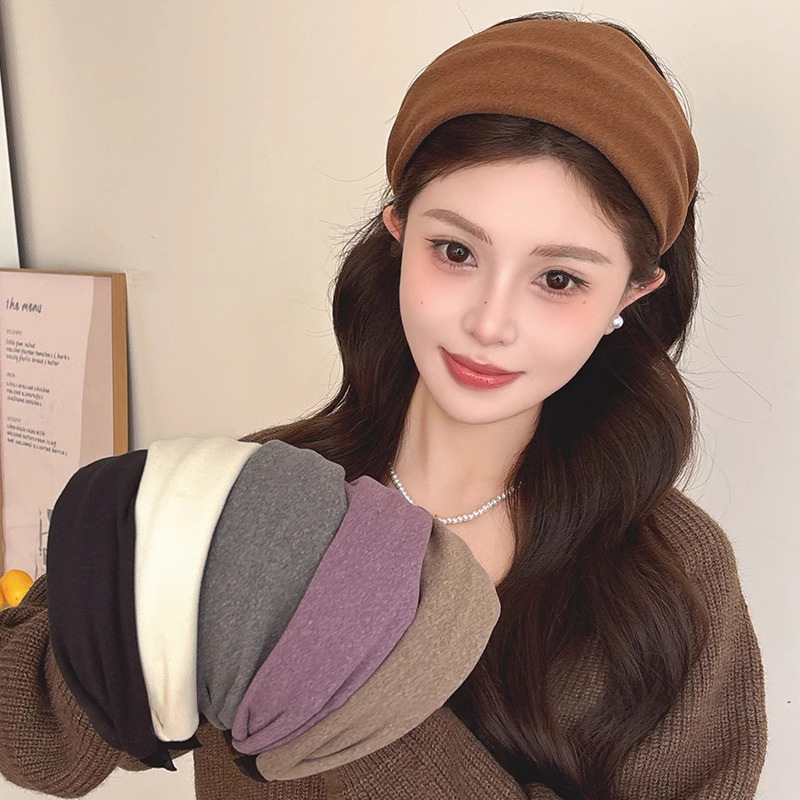 Cinturón de cabello para mujeres, máscara especial para lavar la cara, banda de cabello de borde ancho, banda de cabello antideslizante de alta calidad, banda de cabello de red roja, nuevo tipo de banda de lavado