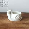 Medium -temperature ceramic turtle polysmal pot white porcelain polysmonian plant flower pots animal flower pot potting plants 7713