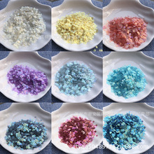 立体绣法式钩针刺绣耐高温PET哑光彩亮片3MM/4MM平片手缝DIY材料