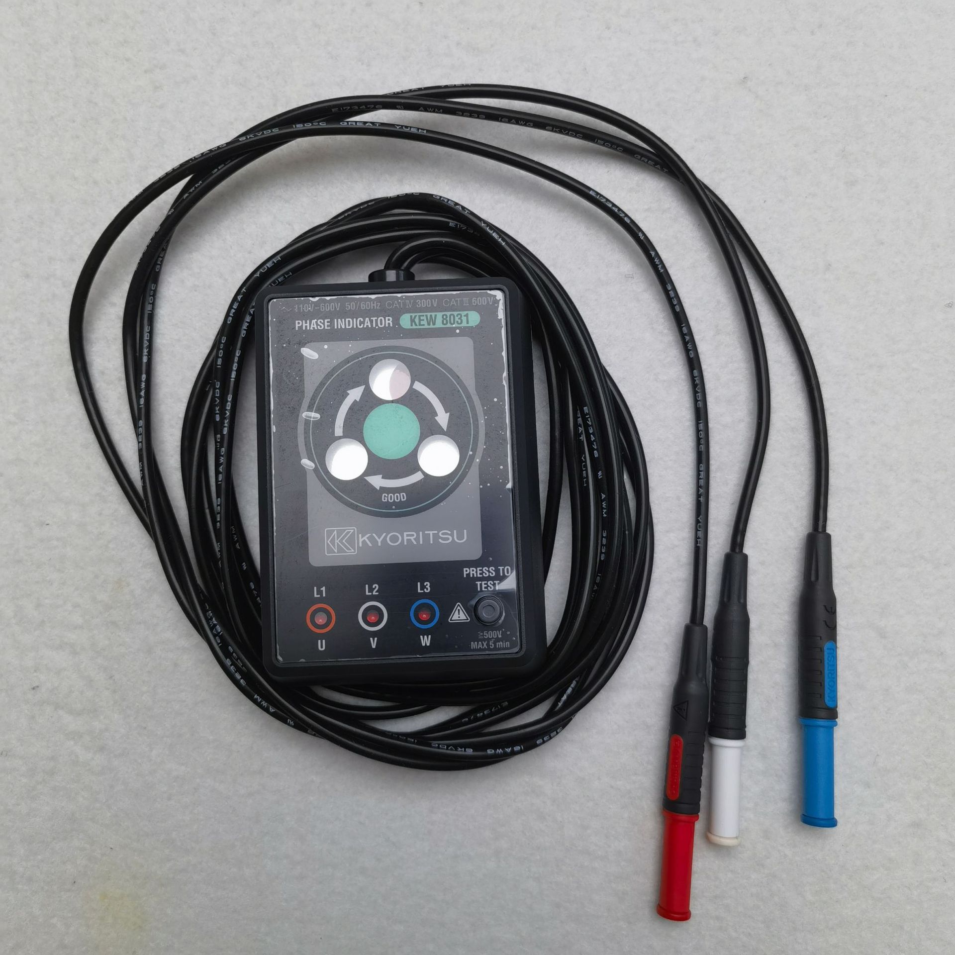 日本共立MODEL 8031CE相序表相序测试仪KYORITSU 8031
