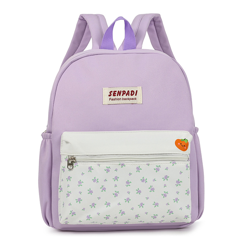 Literatura y arte frescas pequeñas flores cortadas mochila de niños y niñas, mochila de estudiantes de escuela primaria de color extranjero 2026 nueva mochila infantil