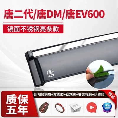 Rain shield – F3 Tang Dmi Han Ev Max - 4-piecestang-2nd-generationtang-dmtang-ev600stainless-steel-bright-stripsupgraded-and-thickened-2-stickers