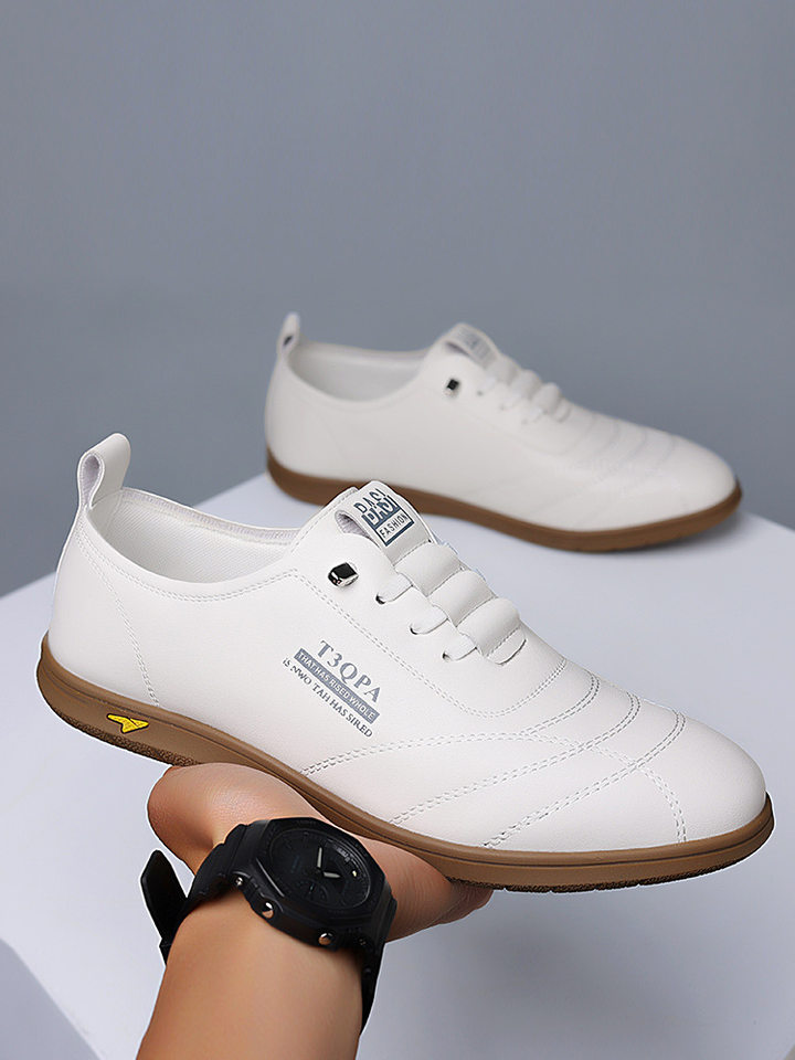 Giày lười nam da mềm đế mềm dạng slip-on phong cách retro, giày da nam thường ngày — Màu trắng 9173, Màu đen 9173, Màu đen cotton chi tiết 13