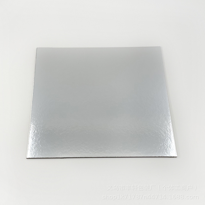 Fábrica directa 6 / 8 / 10 / 12 pulgadas cuadrada redonda base de pastel de boda de 2 mm almohadilla de papel de pastel de cumpleaños