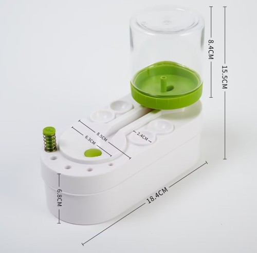 Rectangular plastic brush cleaner, water circulation scrubber, brush cleaner, brush cleaning tool