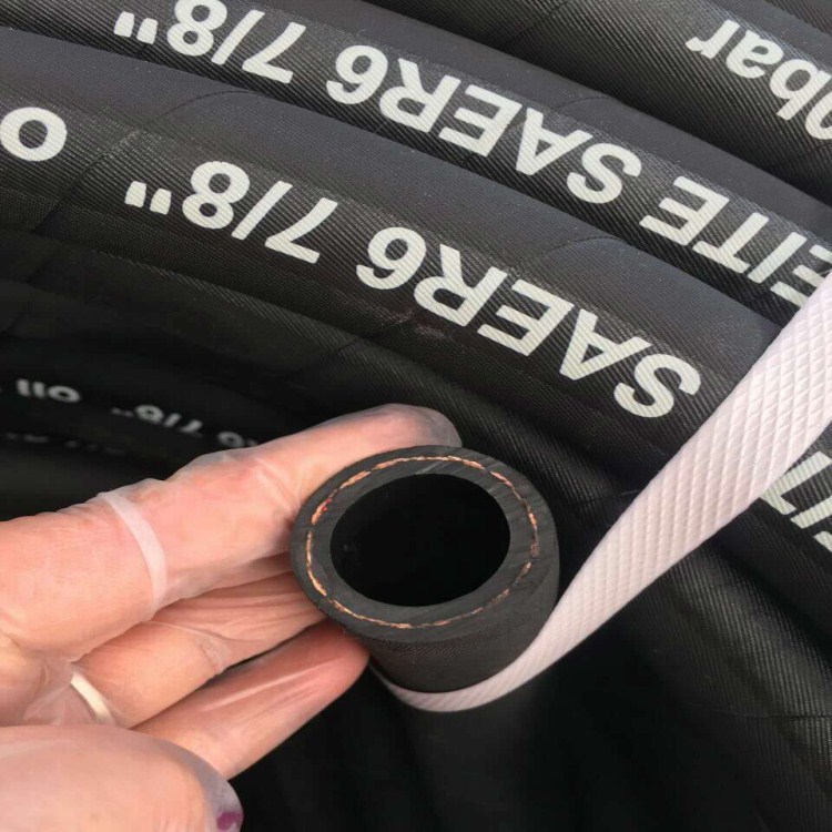 外贸出口型SAE100 R6 /1TE液压胶管 单层纤维编织橡胶液压胶管