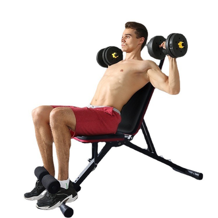 Zhongying equipo de la aptitud en el hogar silla de la aptitud plegable con mancuernas Banco de peso