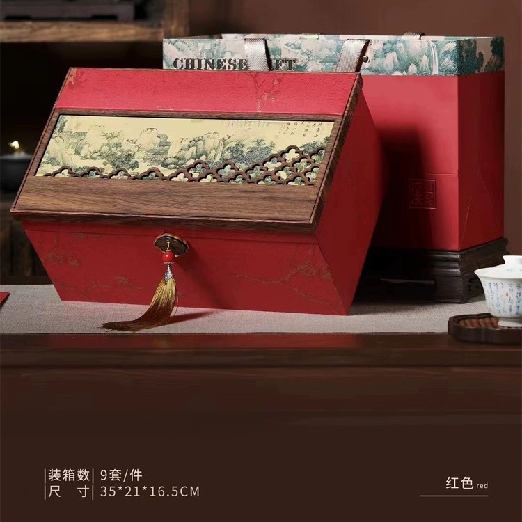 2023新款中秋月饼礼盒茶叶茶点包装通用盒包装盒