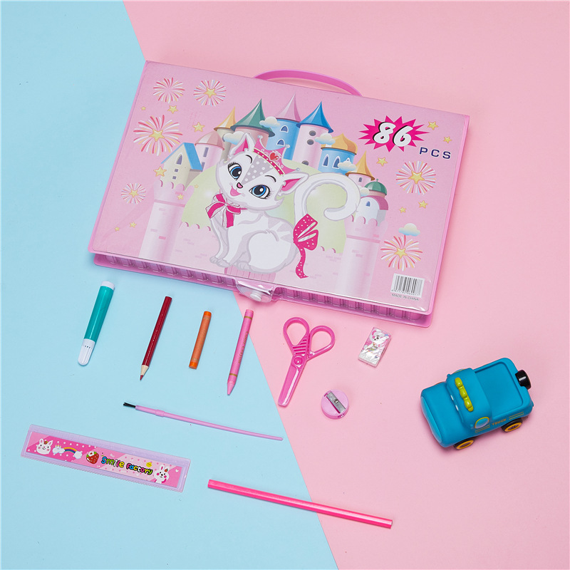 Juego de pinceles 208 Juego de bolígrafos de acuarela 150 con caballete Pintura de arte para niños 168 Regalos transfronterizos 86 colores