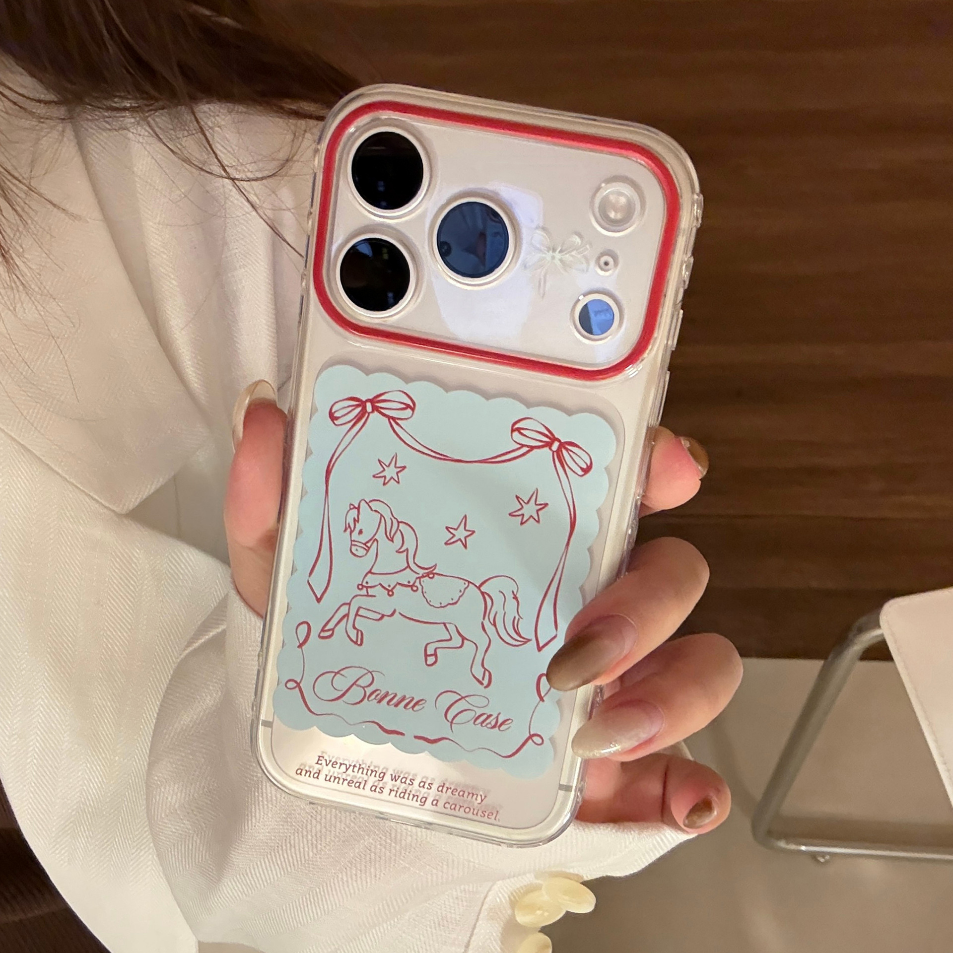 Transparent Cartoon Protective Phone Case For Iphone Series_voghion.com