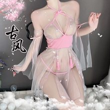 ������Ȥ���¹ŵ���Ů������װ�ιҲ�ϵ��͸�ӿ���ȹ�Ʒ���װ4293