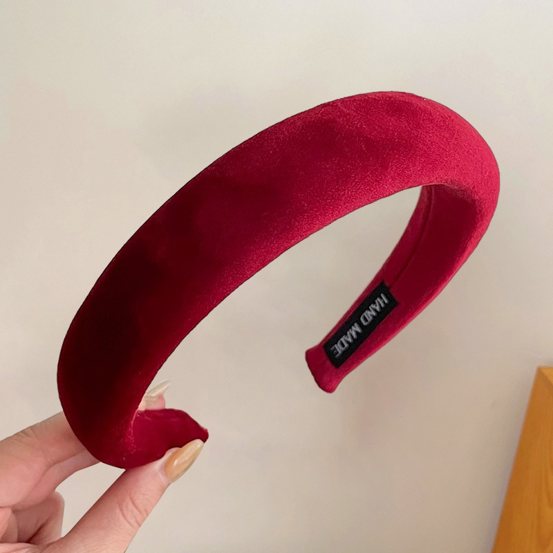 Diadema accesorios para el cabello de alto grado grutas de cabello rojo horquilla alta Cráneo accesorios superiores diadema Mori chica internet celebridad tocado Año Nuevo color