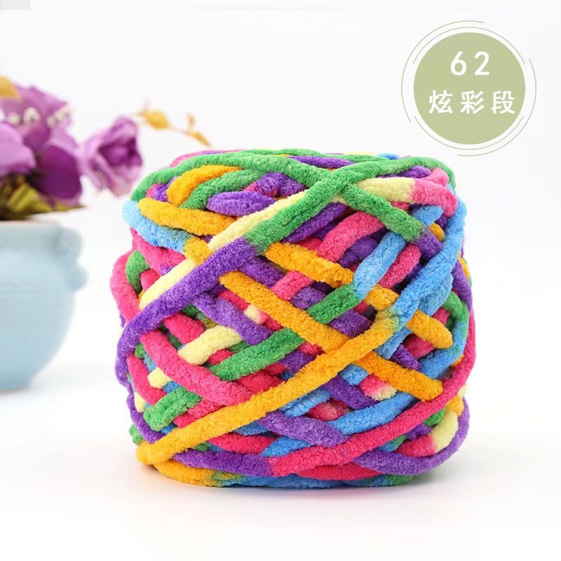 Tira de hielo hilo de una sola hebra de lana gruesa aguja de palo de tejer manta zapatillas hilo bufanda sombrero bufanda hilo de algodón fábrica al por mayor