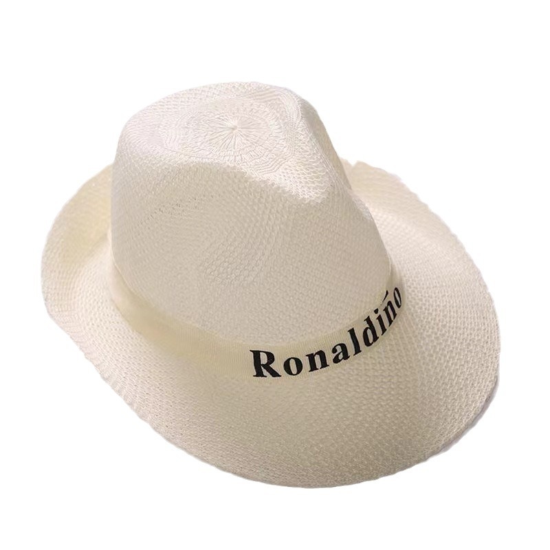 Vintage Sun Hat Summer Straw And Elderly Men, Jazz Middle-aged Dads, Outdoor For The Elderly, Wide-brimmed Sun Hat_voghion.com