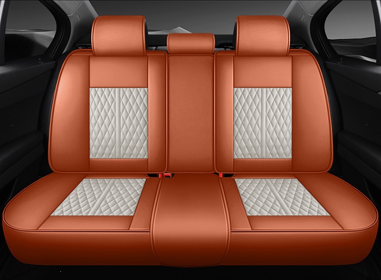 New Nappa Leather Fixed Lumbar Support Three-Dimensional Car Seat Cover, Universal for All Seasons, Car Seat Cushion Exclusively Available on Amazon