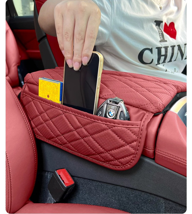 Suitable for BMW 3 Series 4 series X3X4GT double Open height increasing car armrest box pad central protective cover car elbow support pad