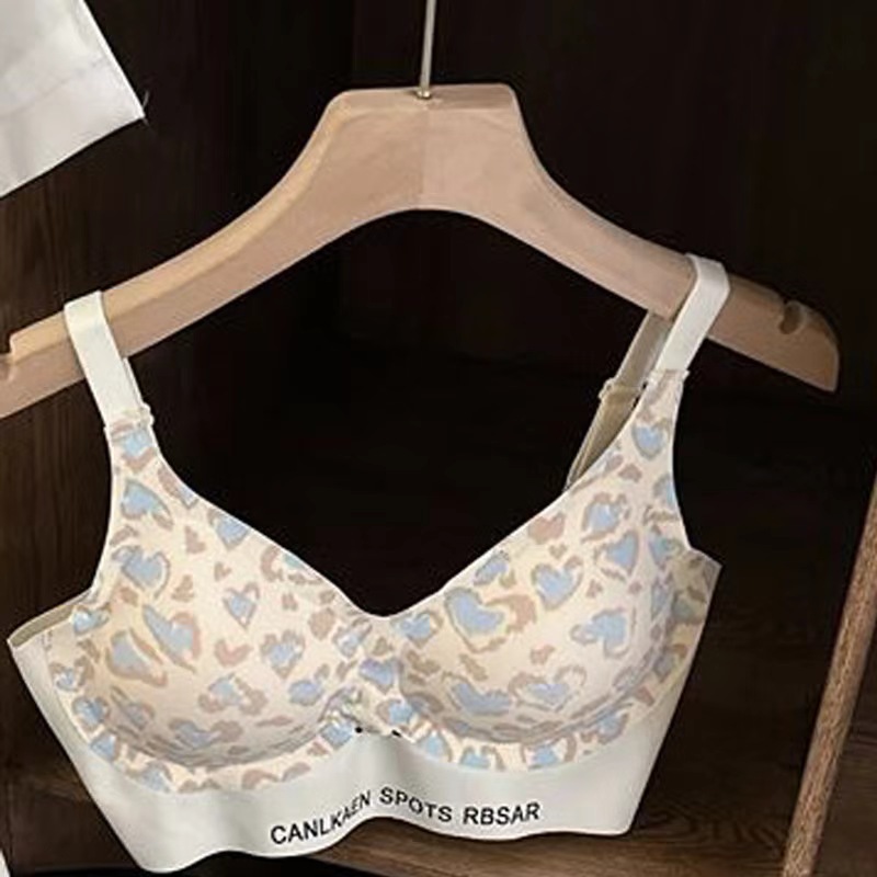 밀크 화이트 레오파드 프린트 [싱글 브라]