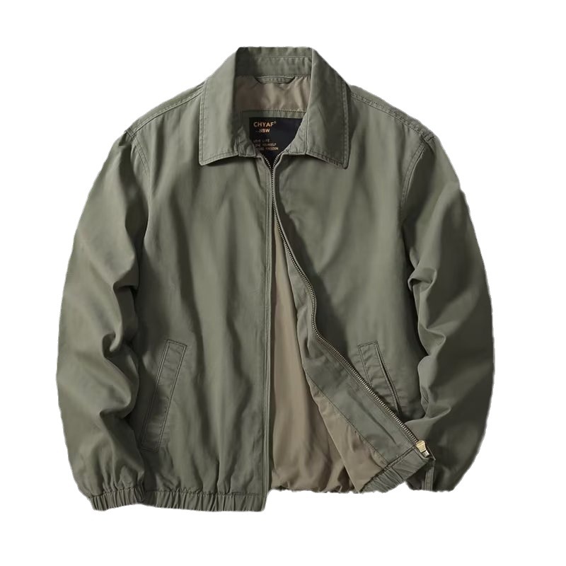 Ropa DE TRABAJO chaqueta de comercio exterior de los hombres de la moda simple color sólido de los hombres sueltos otoño abrigo solapa casual de negocios