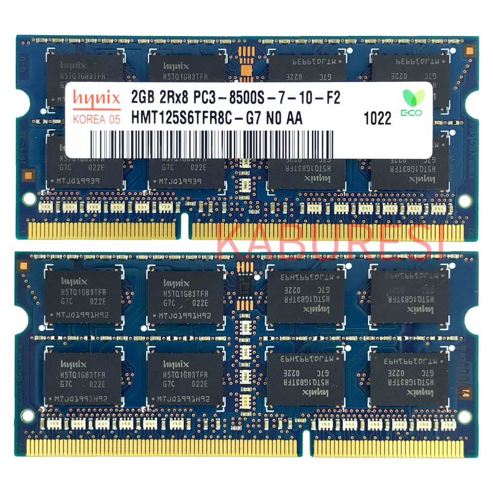 Hynix DDR3 2G 1066MHz память для ноутбука, планка PC3-8500 HMT125S6BFR
