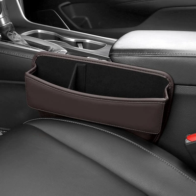 Console Armrest Box Storage Box – Car storage bag/box - folding-seat-box-mocha-brown1-piece