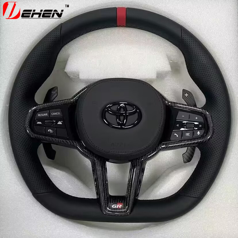 CS Carbon Fiber Steering Wheel Assembly for Toyota SUPRA A90