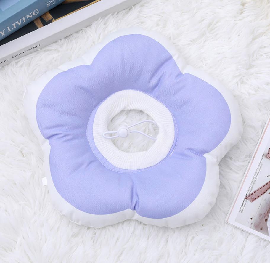 伊麗莎白圈可愛花朵軟防水頭套寵物絕育恥辱圈貓咪狗狗用脖圈