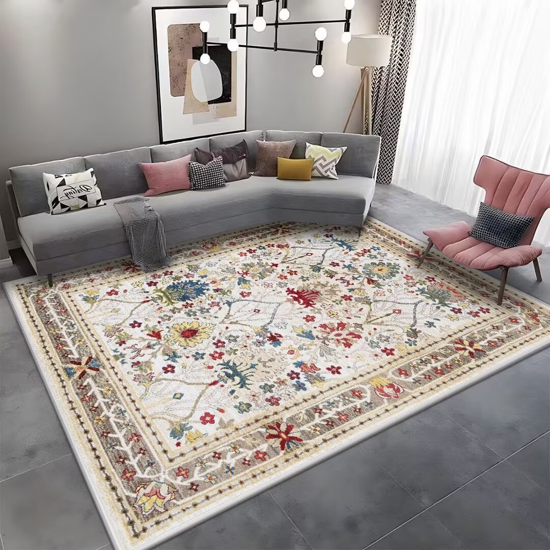 Vintage Perserteppich Für Das Wohnzimmer Im Nordischen Boho Stil_voghion.com