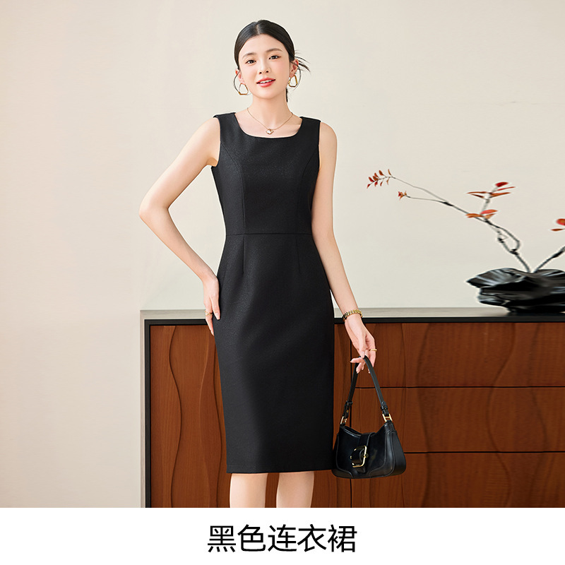 成熟女白领职业装套装通勤气质长袖西装连衣裙两件套秋季新款外套|undefined