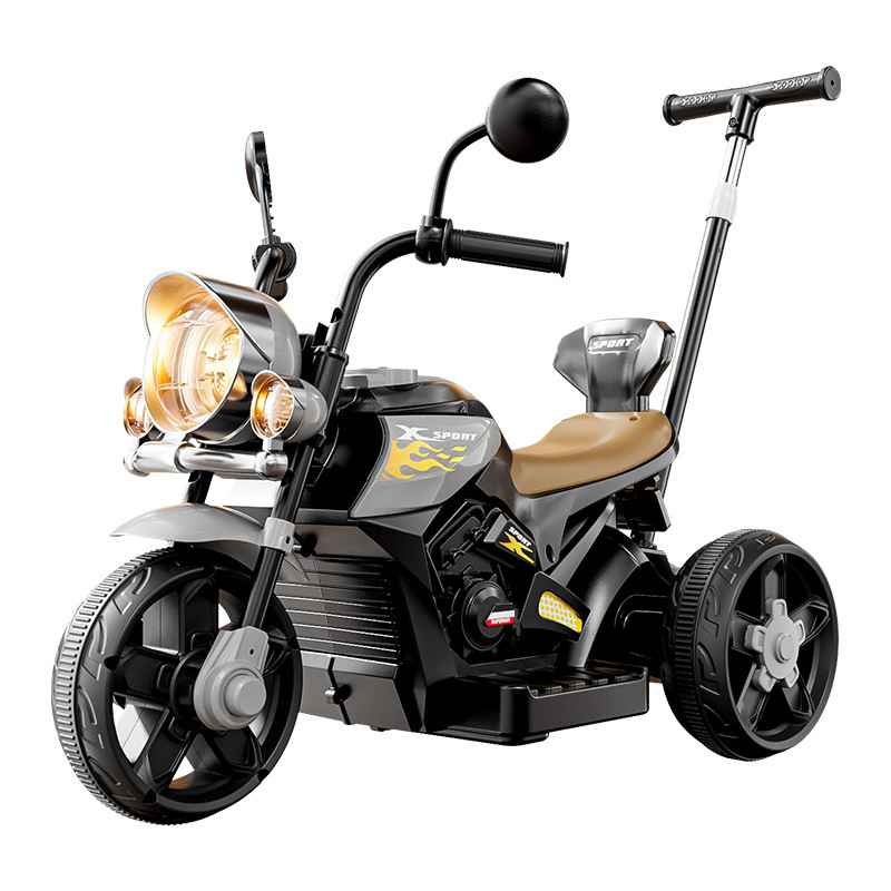 子供用電動バイク三輪車男の子と女の子用ベビーバッテリーカー子供が座って充電できるリモコンおもちゃの車|undefined