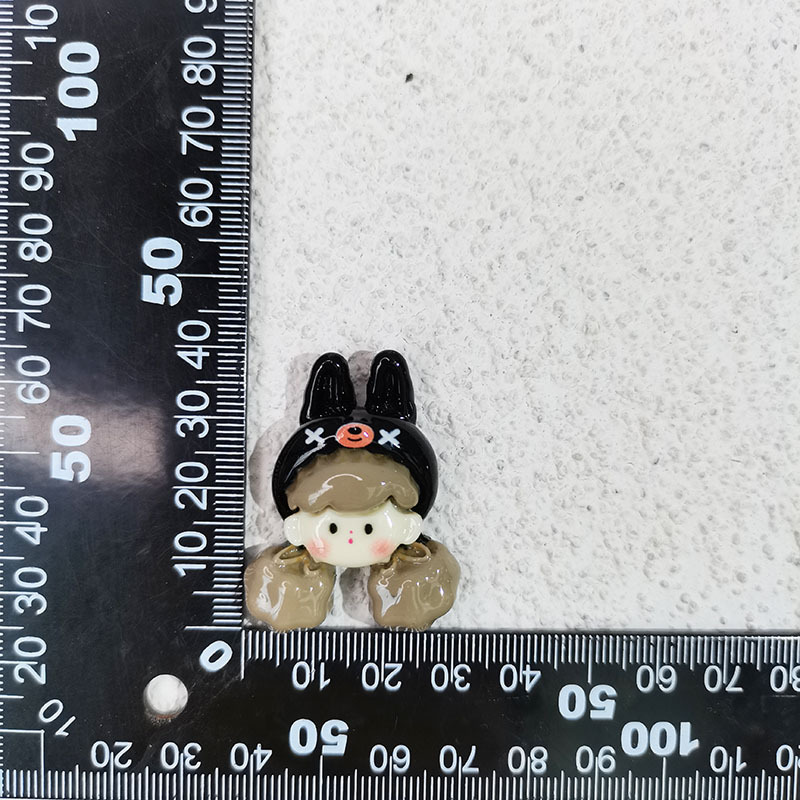 SH10302-1-Black 토끼 모자 소녀
