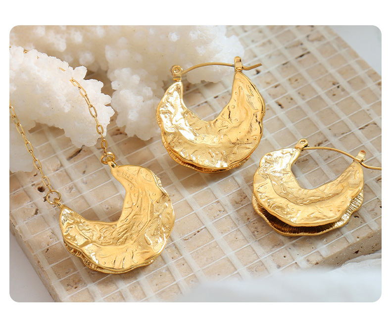 Ethnic Style Solid Color Titanium Steel Plating Jewelry Set