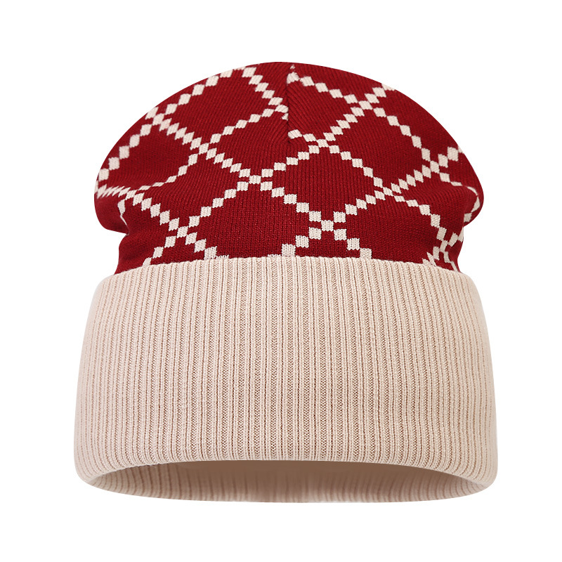Women's Basic Simple Style Plaid Wool Cap display picture 5