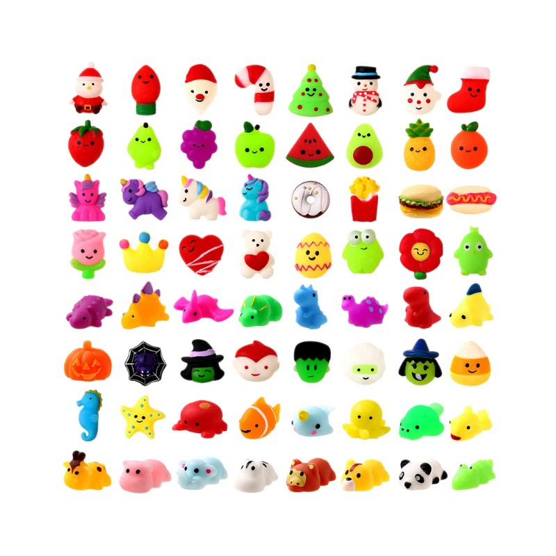Мини-мягкая игрушка-животное, ассорти залипалки, 5×4.5×1.5 см, 0.015 кг