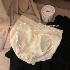 This has the shape of a butt peach ~ super elastic, simple cotton mid-waist and comfortable pure cotton crotch girls' briefs