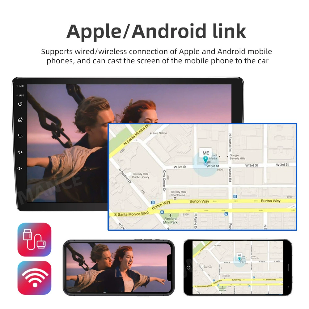 Палм News 9210AH посвящен автомобильному Android-плееру с большим HD-экраном навигационного хоста радиус с выходом видео