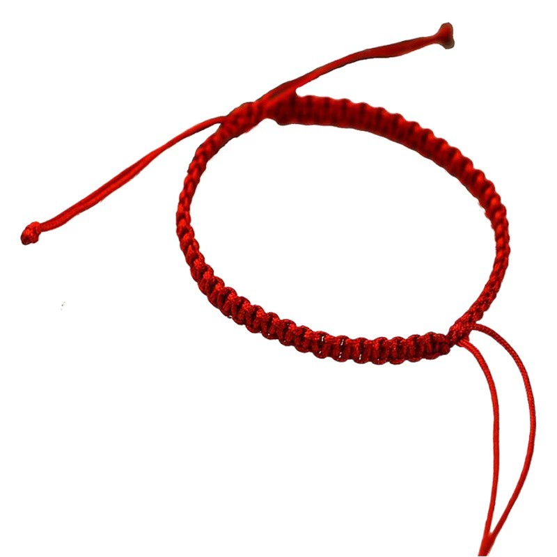 Браслет-полуфабрикат из веревки ручной работы оригинального дизайна может носить бусины из твердого золота, тонкие простые женские веревки с плоским узлом