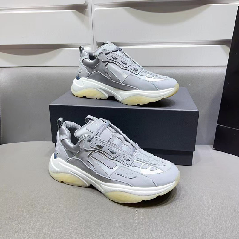 Comercio exterior estación europea marca de moda hueso malla transpirable costura cuero genuino zapatos del papá los hombres suela gruesa aumento zapatilla deporte