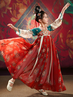Girls' Hanfu Spring and Autumn 2025 New Style Girl's Dunhuang Feitian Ancient Costume Tang Suit Super Fairy Children's National Style Dress
