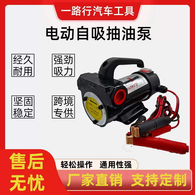 抽油泵电动自吸柴油泵12V24V220V油泵厂家直供便携式煤油加油泵