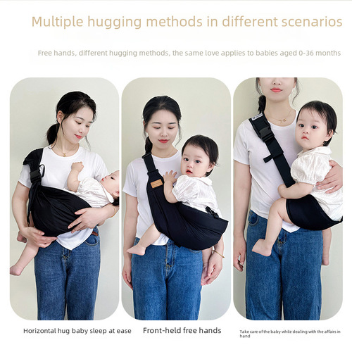Baby carrier with straps, versatile two-in-one front and side carry for older children, breathable waist stool for outdoor use