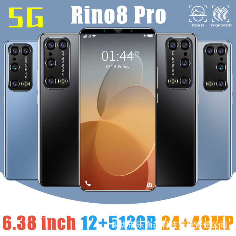Factory Wholesale 2026 Model Reno8Pro Foreign Trade Cross-Border Large-Screen Smartphone 6.1inch Low-Cost Foreign Trade Mobile Phone