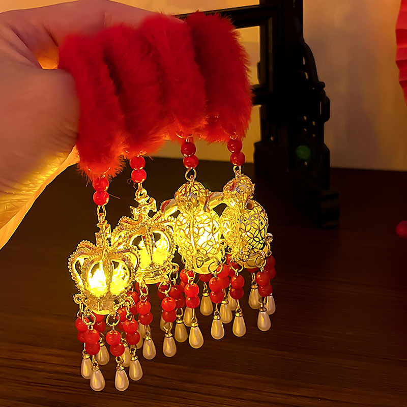 Red children's festive flashlight