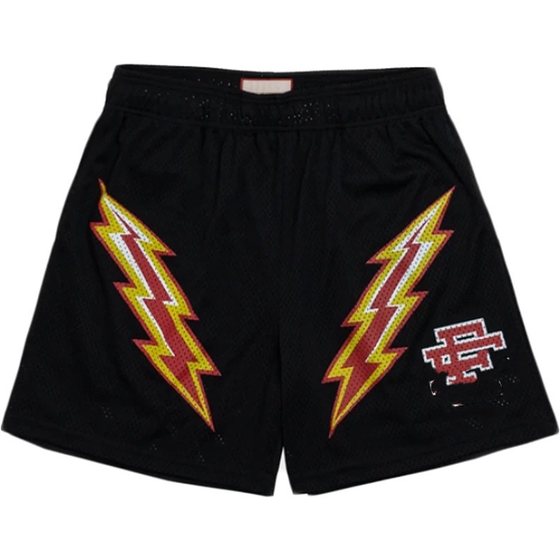 Pantalones deportivos estadounidenses para hombres y mujeres, pantalones de acondicionamiento de verano, pantalones de malla transpirables, sueltos, secos rápidos, pantalones de pareja.