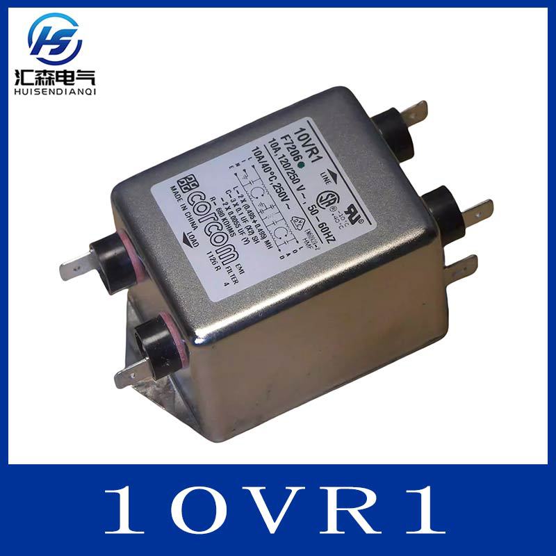 泰科 10VR1 电源线滤波器 10A/250VAC 单相双级 快速连接端子现货