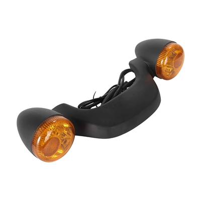 Tail light Turn Signal Light for Harley - 573-matte-black-yellow-shell