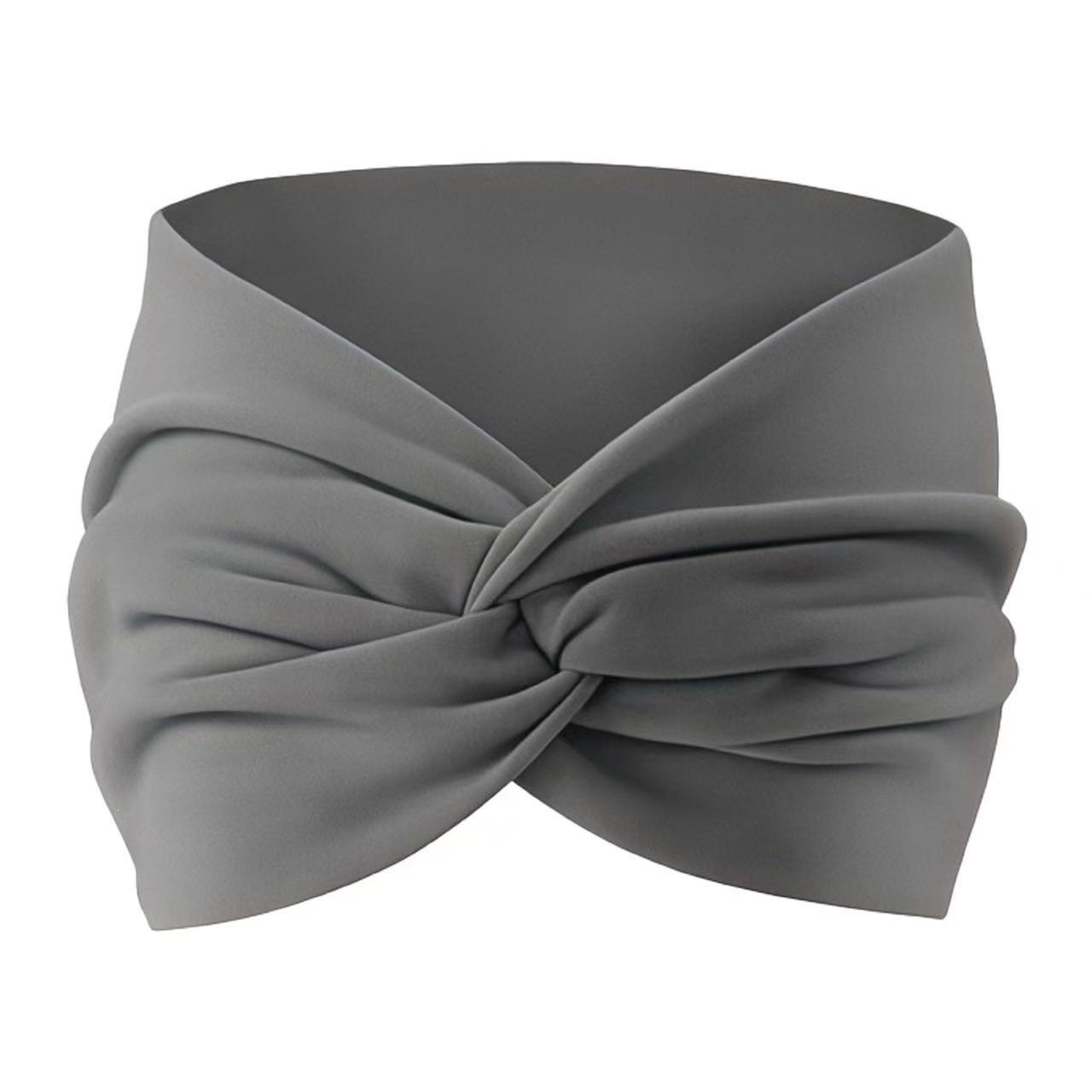 Europa y los Estados Unidos de color sólido banda de pelo deportiva ancho banda de pelo antiperspirante bandana de pelo yoga fitness banda de pelo deportiva absorción de sudor adornamiento para el pelo