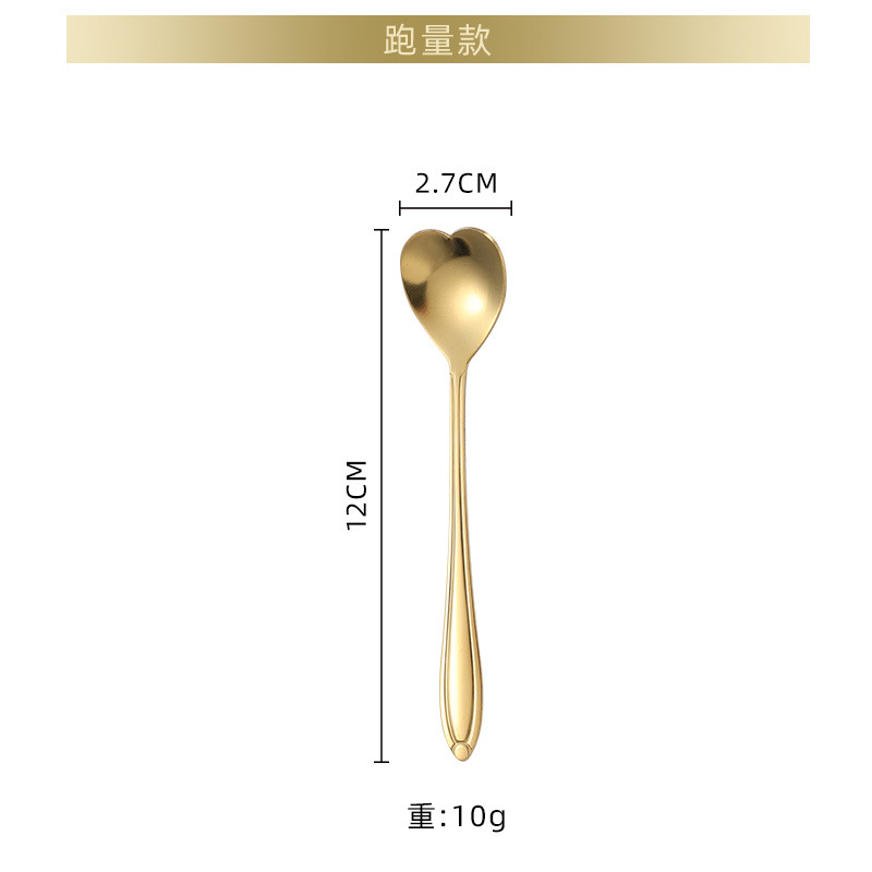 Stainless Steel Cherry Blossom Long Handle Mug Stirring High Aesthetic Coffee Bird's Nest Gift Spoon_voghion.com
